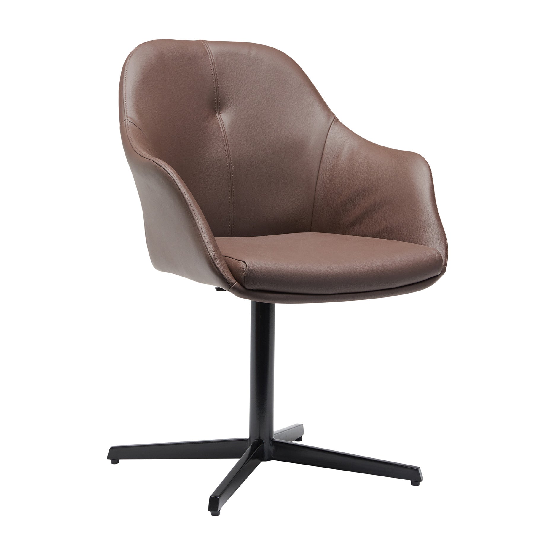 New Age læder m. drejefod